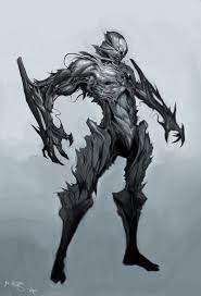 Alex Mercer Armored Form Muscle Mass Dark Fantasy Art Fantasy Monster Concept Art Characters