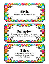 Fit To Be Fourth Similes Metaphors Idioms With A Freebie Similes And Metaphors Metaphor Activities Simile