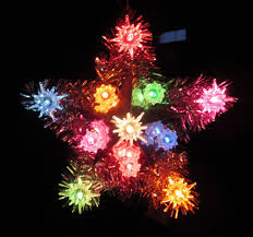 Vintage Old America Stores Light Up Star Christmas Tree Topper Multi Color Flash Christmas Tree Toppers Tree Toppers Christmas Tree