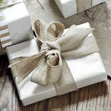 Add Texture To Your Gift Wrapping By Using Burlap Ribbon To A Simply Wrapped Elegant Gift Wrapping Christmas Gift Wrapping Inspiration Beautiful Gift Wrapping
