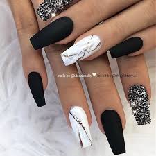 Acrylic nails are nail enhancements made by combining a liquid acrylic product with a powdered acrylic the price of acrylic nails varies widely between nail technicians. Black And Grey Acrylic Nails Shop Cool Personalized Grey Acrylic Nails With Unbelievable Discounts