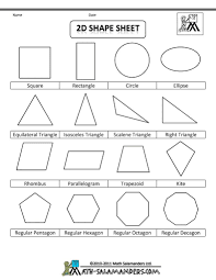 4 Worksheet Free Math Worksheets Second Grade 2 Geometry 3d Shapes Shape Figures To Print For Shapes Worksheets Geometry Worksheets Free Math Worksheets
