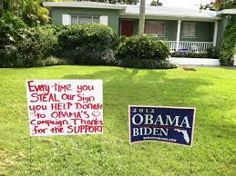 Enjoy free standard shipping on most products. Thievery Acid And Jelly Used In Lawn Sign Battle The New York Times