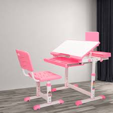 Create a perfect study station with fun chairs, leaning & modern desks & desks with hutches. Tobbi Height Adjustable Kids Desk And Chair Set Children S Multifunctional Study Drawing Desk Chair With Tilt Desktop Pull Out Drawer Book Stand Backpack Hook Walmart Com Walmart Com