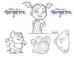 Straight from the beloved disney junior series, see vampirina take center stage in her very own, free to color coloring page! Vampirina Coloring Pages And Friends 101 Coloring
