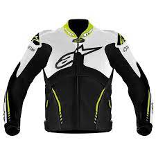 Alpinestars Atem Leather Jacket White Black Yellow Fluorescent Motorcycle Outfit Motorbike Jackets Jackets