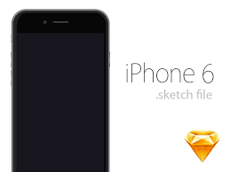 This stunning mockup includes free samples of female hands holding iphone 6/6s. Iphone 6 Mockup Sketch Freebiesbug Iphone Free Iphone 6 Iphone 6