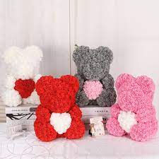 Find many great new & used options and get the best deals for capri handmaid bear bouquet artificial flower plush doll white gift japna import at the best online prices at ebay! Creative Simulation Rose Bear Artificial Flower Rose Teddy Bear Valentine Wedding Birthday Christmas Gift Wish