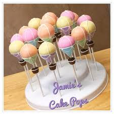 Birthday Cake With Cake Pops On Top Hot Air Balloon Cake Pops Hot Air Balloon Cake Balloon Cake Cake Pops
