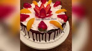 How To Decorate A Cake With Fruits Como Decorar Un Pastel Con Frutas Pastel De Tres Leches Youtube