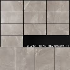 Yurtbay Seramik Classic Pulpis Grey 300x600 Set 1 3d