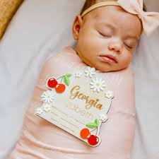 3D Acrylic Wooden Announcement Sign