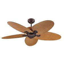 Fijian Ii 132cm Fan In Bronze With Latte Coloured Rattan Blades Ceiling Fan Tropical Ceiling Fans Ceiling Fan With Light