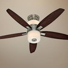 52 Hunter Domino Antique Pewter Ceiling Fan Lampsplus Com Ceiling Fan Ceiling Fan With Light Antique Pewter