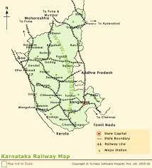 Clickable map of karnataka showing district railway lines with boundaries. Jungle Maps Map Of Karnataka India