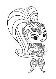 Select from 35754 printable crafts of cartoons, nature, animals, bible and many more. Shimmer And Shine Princess Samira And Nazboo The Dragon Free Coloring Library