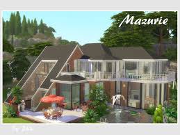 Sims 4 Cc Custom Content Residential Home Lot The Sims Resource Mazurie No Cc Sims House Sims House Sims House Design Sims 4 House Design