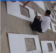 Artificial White Marble Nano Glass Stone Kitchen Countertop from China - StoneContact.com