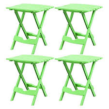 Maybe you would like to learn more about one of these? Adams Manufacturing 88500 16 3735 Plastic Quik Fold Side Table Summer Green Set Of 4 Free 84 Inch Round Tablecloth Buy Online In Botswana At Botswana Desertcart Com Productid 167270915