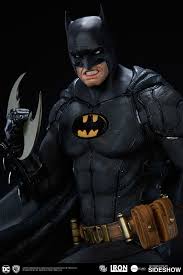 Black And Red Batman Suit Dc Comics Batman Black Edition Statue By Iron Studios Sideshow Collectibles Batman Batman Cosplay Batman Suit