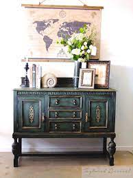 Agnes Is A Solid Oak Sideboard Circa 1930 Imported From The Uk Beautifully And Auth Black Chalk Paint Furniture Black Painted Furniture Refinishing Furniture
