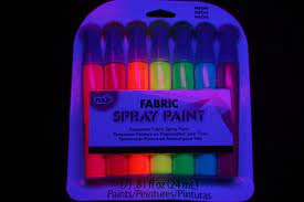 Tulip Blacklight Reactive Fabric Spray Paint Pack Mini Neon Set