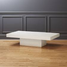 Shop Element Ivory White Rectangular Coffee Table A Larger Rectangular Take On Our Element Coffee Ta Coffee Table Coffee Table Rectangle Coffee Table White