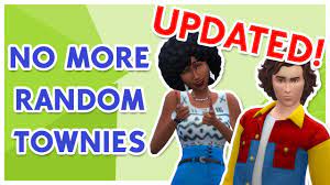 UPDATED!! No More Random Townies | Just Using MC Command Center - YouTube