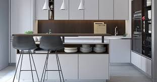 Berbeda dengan dapur kebanyakan, di sini hanya terdapat seperangkat kabinet. Desain Dapur Untuk Apartemen Dijamin Anda Jadi Rajin Masak