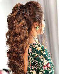 Top 41 Hairstyles For Engagement Trending And Latest In 2021 Indian Wedding Hairstyles Bride Hairstyles Cute Ponytail Hairstyles