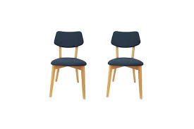 Our fabric accent chairs are highly customizable, as you can choose from hundreds of fabrics with numerous performance fabric types, colors, and textures. Set Of 2 Jelly Bean Scandinavian Fabric Wooden Dining Chair Storm Blue Kogan Com