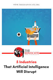5 Industries That Artificial Intelligence Will Disrupt Teaching Preschool Teacher Resources High School Science