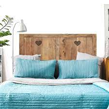 tete de lit scandinave bois de chalet decoration montagne deco tete de lit lit tete de lit