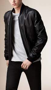 Nappa Leather Bomber Jacket Black Leather Bomber Jacket Leather Bomber Jacket Leather Jacket