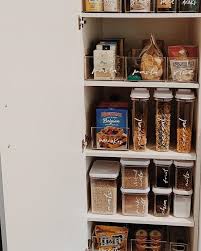 No matter how big your pantry is, we can all use a little more space and organization. No Pantry No Problem We Used A Cabinet To Store Food And We The Result Get Creative Friends Pantry Storage Kitchen Storage Organization Cabinet