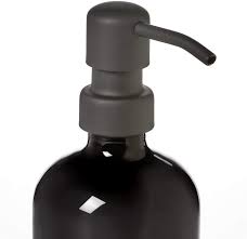 Shampoo soap pump conditioner dispenser shower bath bathroom wall mount black triple shower gel body lotion conditioner shampoo liquid soap. Amazon Com Black Soap Dispenser With Metal Pump And Coaster For Non Slip Bottom 16oz Glass Bottle For Liquid Soap Lotion Or Shampoo By Industrial Rewind Black Pump Kitchen Dining