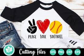Free Free 256 Peace Love Softball Svg SVG PNG EPS DXF File