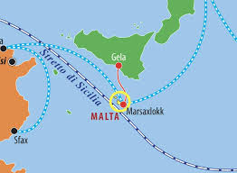 Una cartina politica dell'italia e una cartina muta dell'italia. Malta Cartina Politica