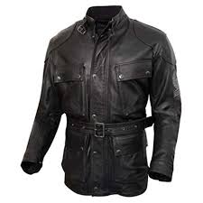 Belstaff Trialmaster Jacket Black Aged Leather 4xl Amazon