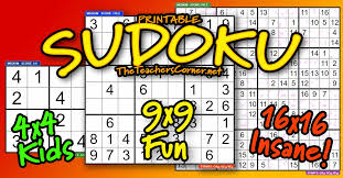1 newspaper (volume 2) (usa today. Printable Sudoku Puzzles 4x4 9x9 16x16 Puzzles