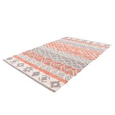 Das klassische raute muster trifft auf harmonische farben. Ethno Teppich Ethnie 100 Grau Apricot 100 Baumwolle Bei Baywa Baumarkt De Kaufen