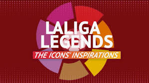 The colored patches seem to have once been parts of a thick ring and now are just placed randomly around a football. Laliga Laliga Santander Legends Reveal Their Childhood Heroes Marca