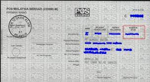 Gambar batu nisan yang sudah siap sedia untuk dikirim melalui pos. Cara Buat Money Order Kisahkamiceritakami