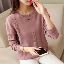 Women S Sweater 2020 Spring And Autumn New Sweater Korean Version Loose Round Neck Top Short Sweater Knit Sweater Women Bottoming Shirt Korean Fashion Women Lazada Singapore