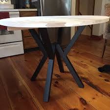 Steel V Style Table Trestle Pedestal Base Any Size Color Etsy In 2020 Table Style Table Industrial Style
