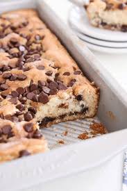 I have been making these for many, many years and everyone who tries them agrees doughy yet fully baked. One Bowl Chocolate Chip Cake Mel S Kitchen Cafe