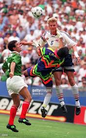 Jostein flo (born 3 october 1964) is a norwegian former footballer, who played as a forward. Jostein Flo Of Norway Heads The Ball Despite The Efforts Of Goal Retro Football Shirts Football Shirts Goalkeeper
