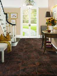 Rustic Stone In Black Earth Luxury Vinyl Tile Rustic Stone House Flooring