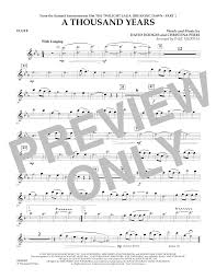 Christina perri a thousand years: Paul Murtha A Thousand Years From The Twilight Saga Breaking Dawn Part 1 Flute Sheet Music Pdf Notes Chords Pop Score Concert Band Download Printable Sku 341893