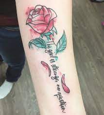 Discover more posts about beauty and the beast tattoo. Disney Quote Tattoos Popsugar Love Sex